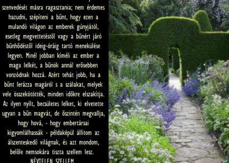 IMA Adelmától, idézet a Névtelen Szellemtől 40.